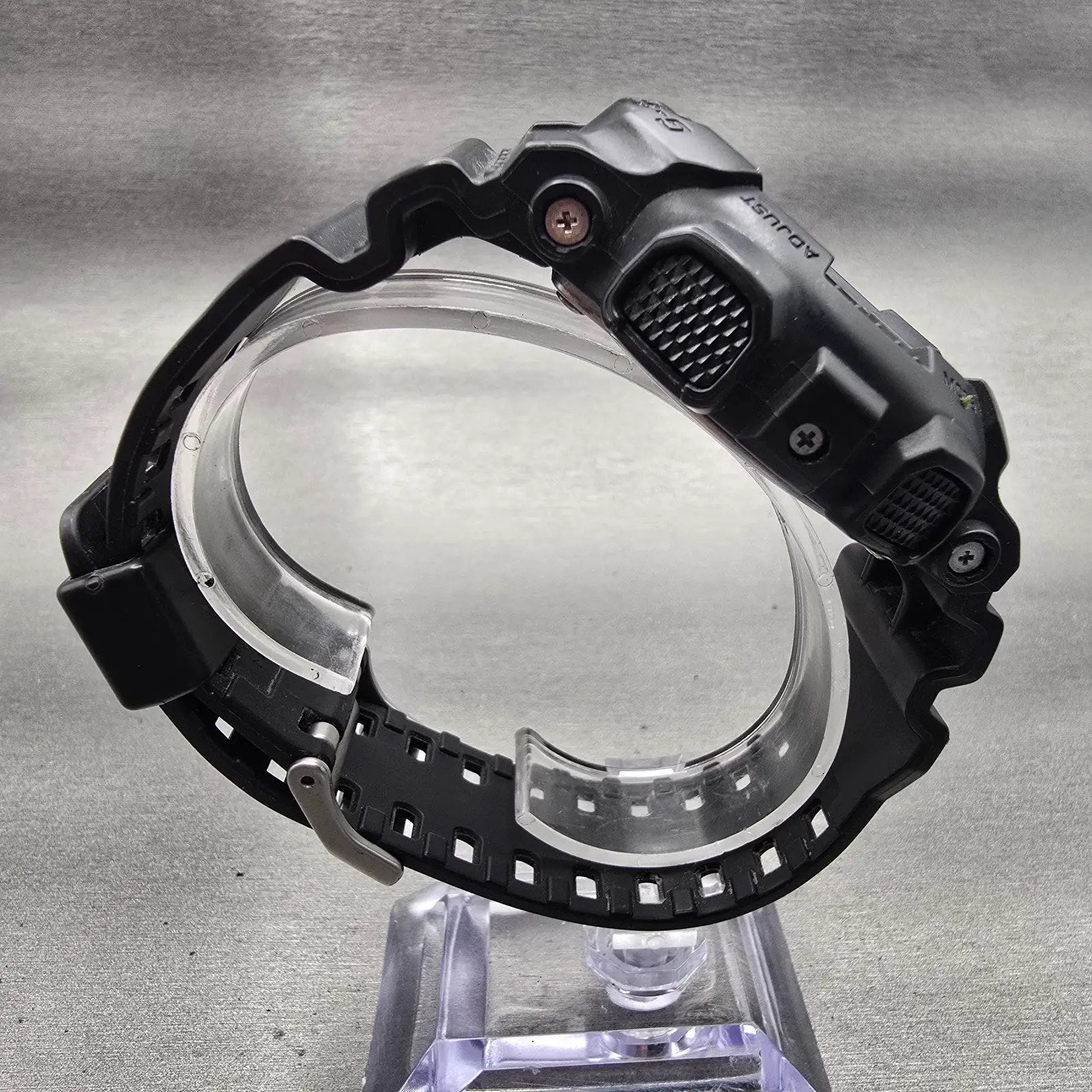 Casio G-Shock GA-100 Watch Men 50mm Black Dial Black Chrono Alarm New Battery KL8