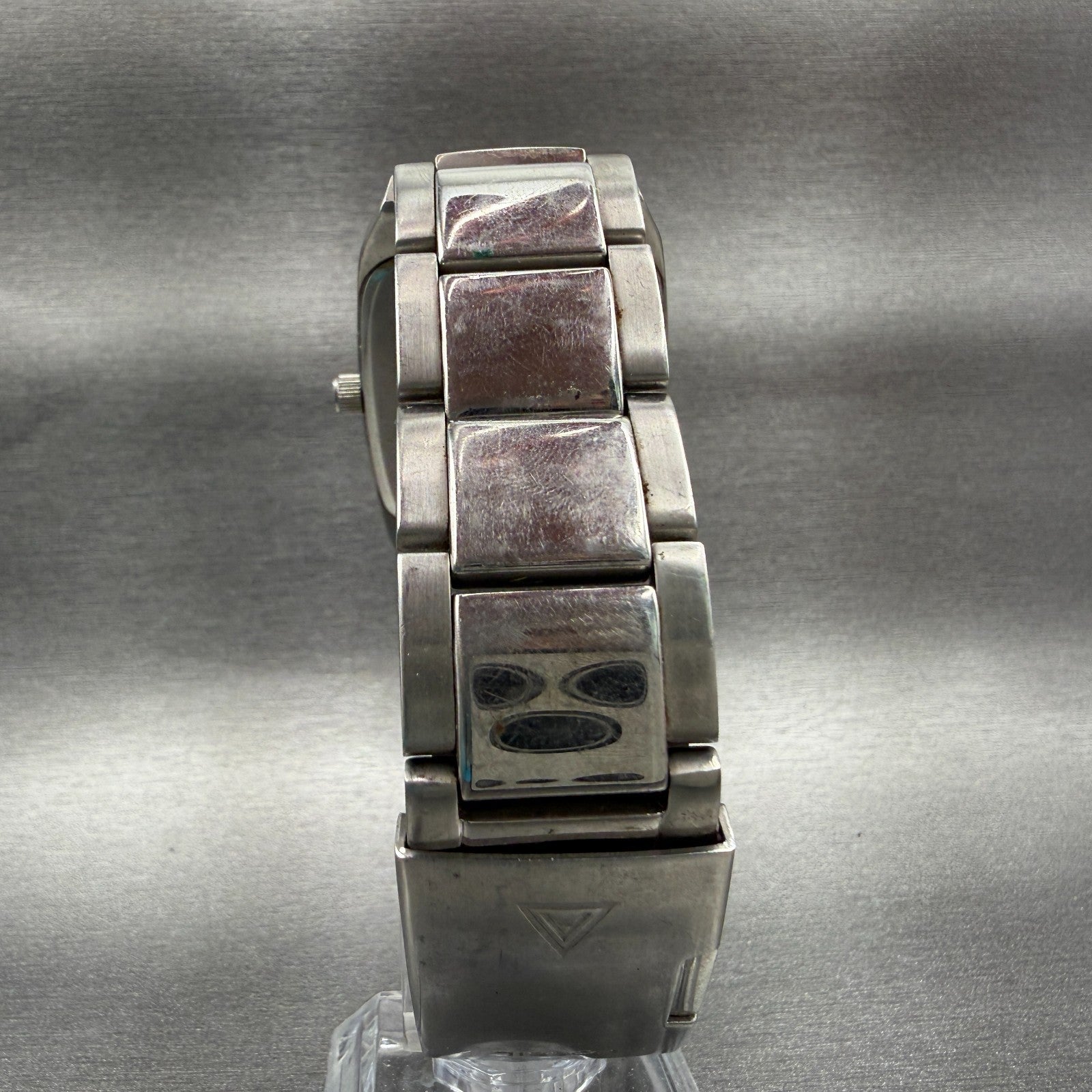 Fossil Arkitekt Watch Men 31mm Gray Dial Steel Date Rectangle FS2991 New Batt7