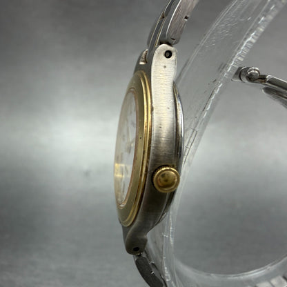 Seiko Creo Watch Women 24mm White Dial Two Tone Date 3E29-0A70 New Battery2