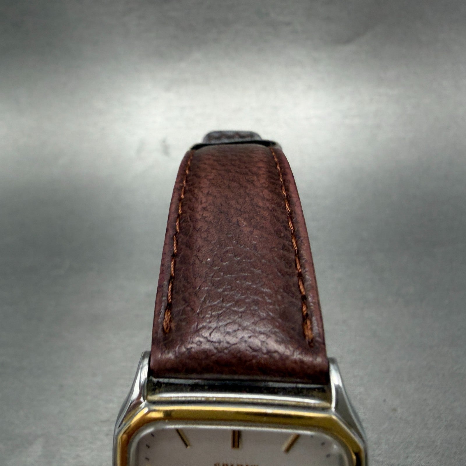 Seiko Spirit Tank Watch Men 27mm Silver Dial Two Tone Rectangle 5E31-5B50 NewBat4