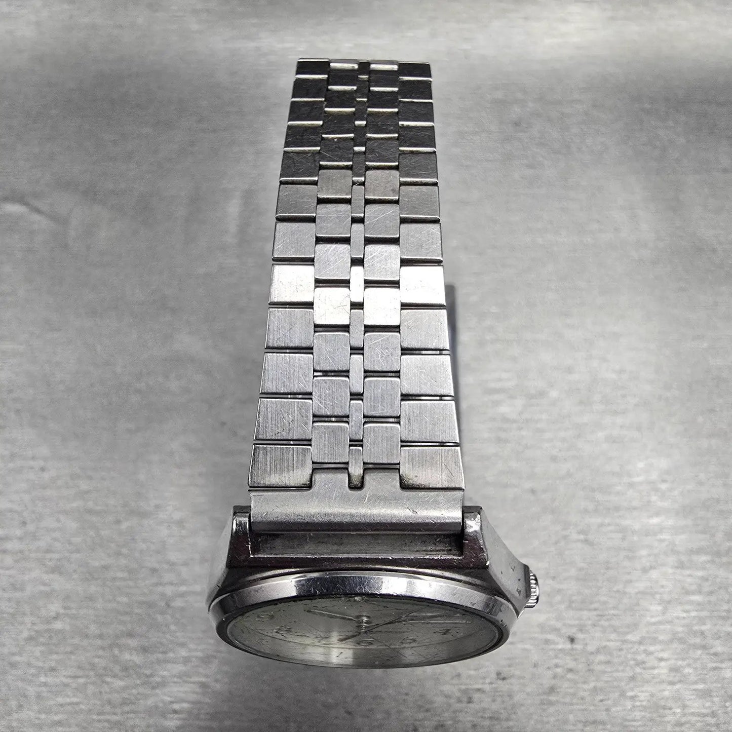 Seiko Alba Watch Men 34mm Silver Dial Silver Tone Daydate Y143-8280 New Battery4