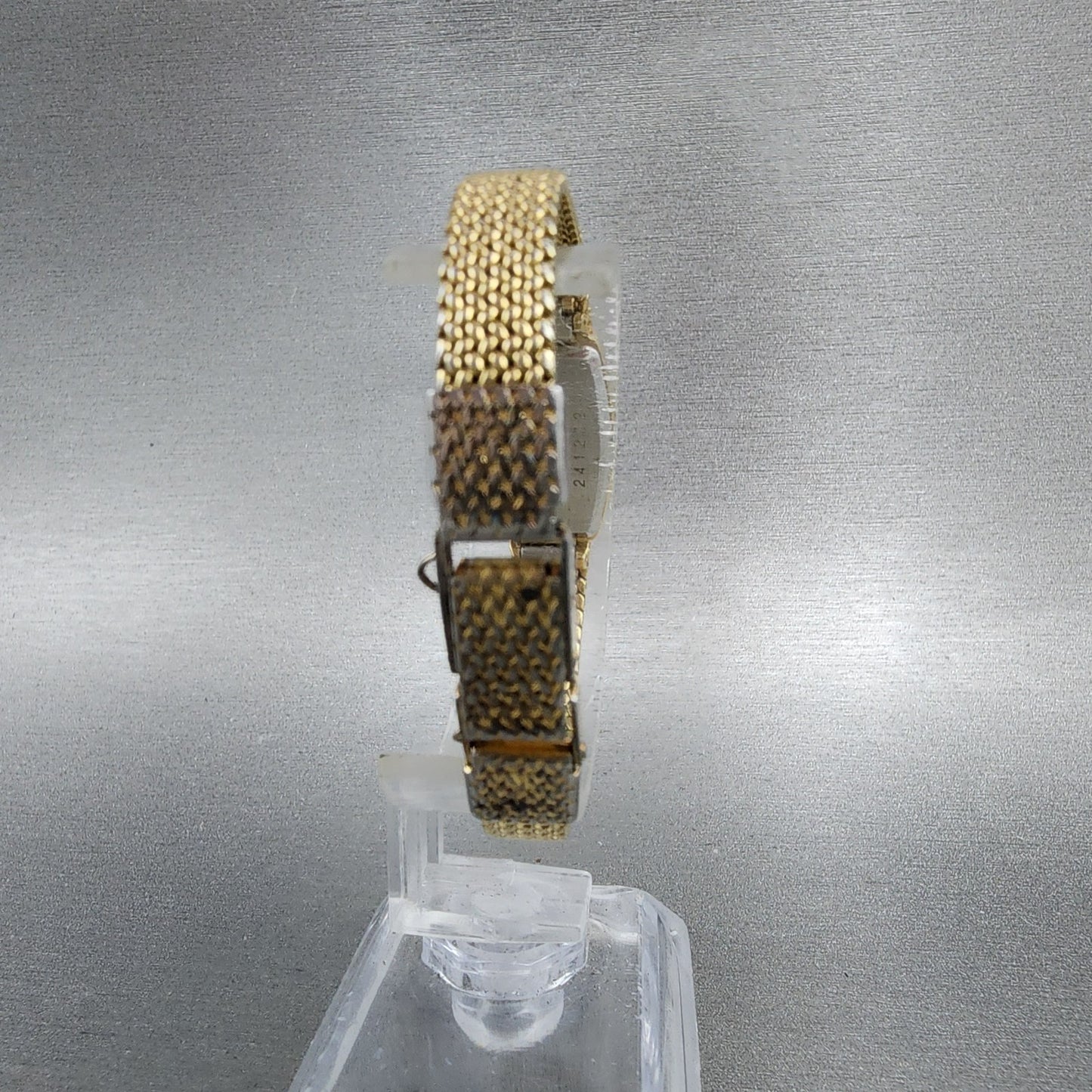 Seiko Tank Watch Women 14mm Champagne Dial Gold Tone 13205959 New Battery7
