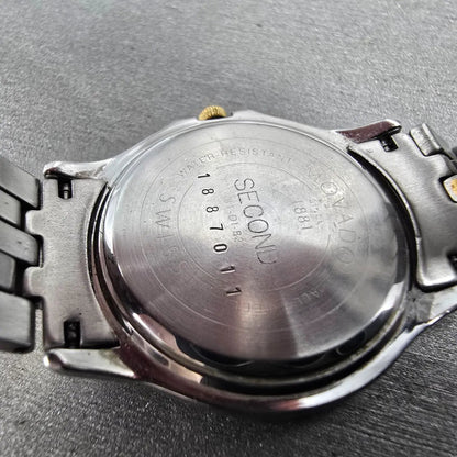Movado Museum Watch Women 28mm Black Dial Two Tone Round 81-D1-823 New Battery9