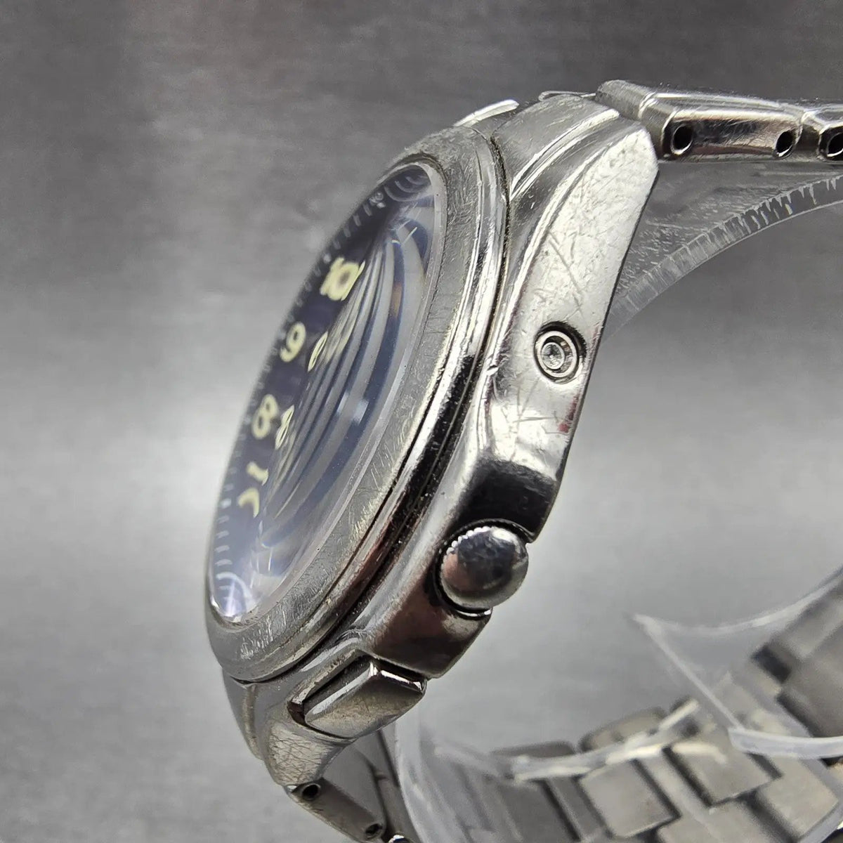 Citizen Eco-Drive Attesa Watch Men 38mm Black Dial Titanium H410-T003788 PARTS!!3