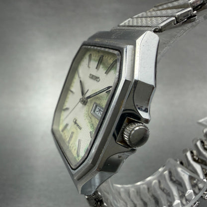 Seiko Chronos Watch Men 31mm Silver Dial Silver Tone Daydate 5H235100 New Batt2