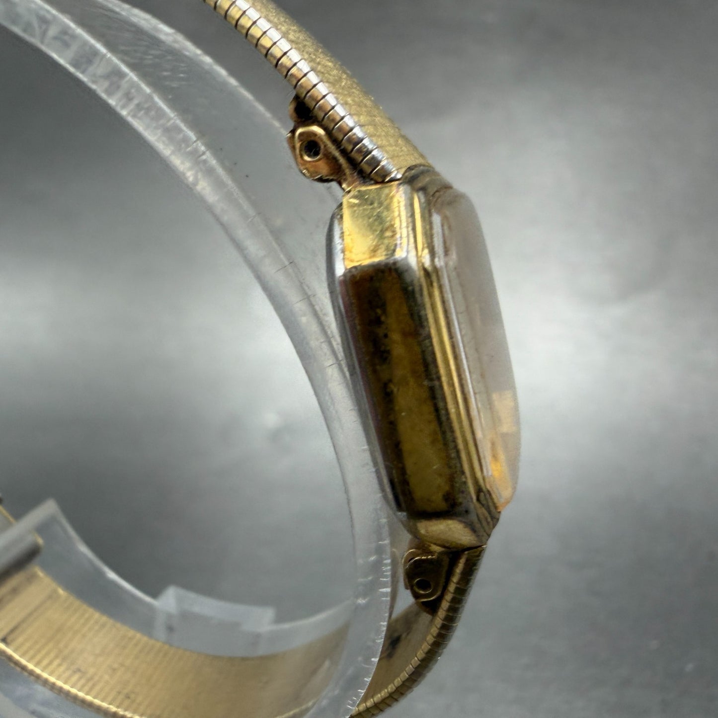Seiko Watch Women 20mm Champagne Dial Gold Tone Octagon 1421-5619 New Battery3