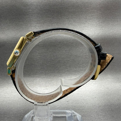Coach Tank Watch Women 17mm White Dial Gold Tone Rectangle 0312 New Battery6