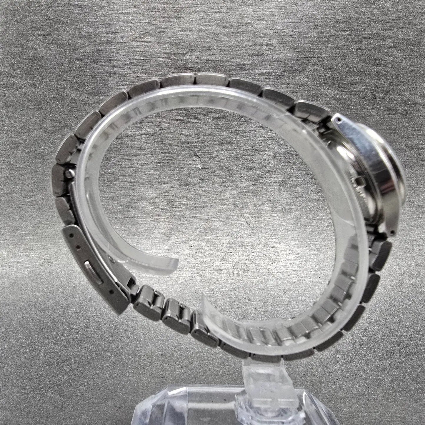 Seiko 5 Automatic Watch Women 24mm Silver Dial Steel Daydate 4207-01B0 Runs VTG8