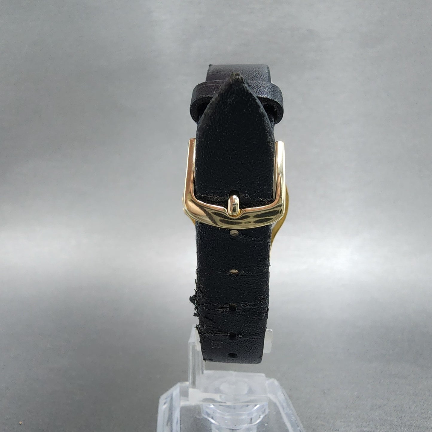 Movado Museum Watch Women 28mm Black Dial Gold Tone Round 87 E4 0823 New Battery7