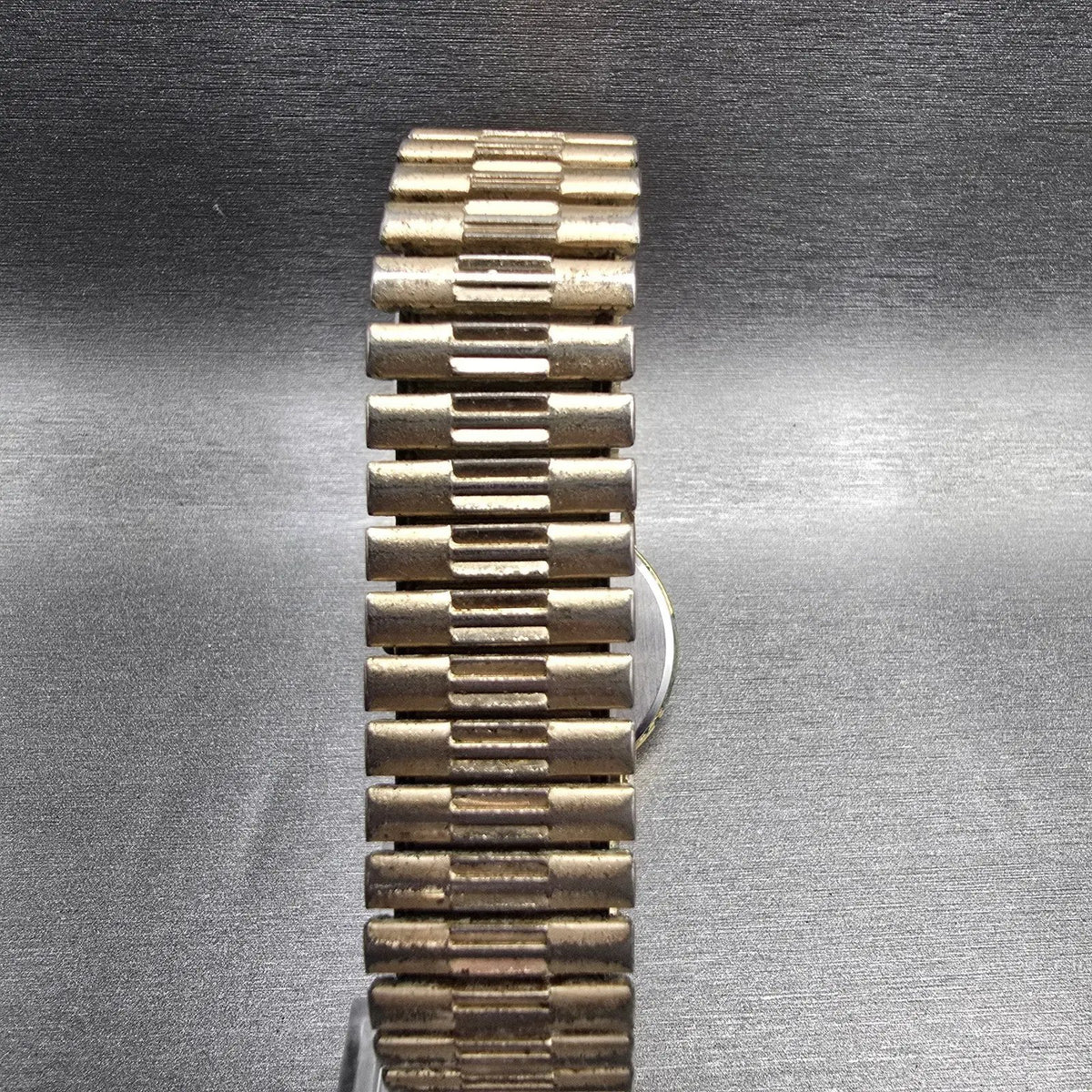 Seiko Watch Men 33mm Gold Dial Gold Tone Round 5931-5059 New Battery Vintage7