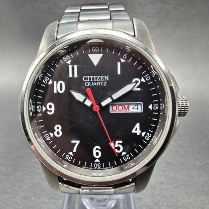 Citizen Watch Men 37mm Black Dial Stainless Steel Daydate 2500-S99388 PARTS0