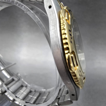 Bulova Marine Star Dive Watch Men 36mm Gray Dial Two Tone Date 90B57 PARTS6