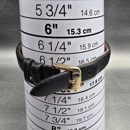 Seiko Watch Women 27mm Black Dial Gold Tone Round 4N00-F039 New Battery Vintage9