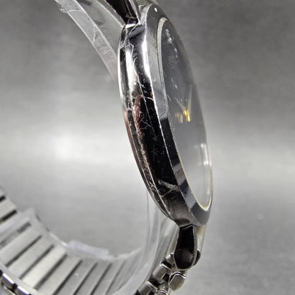 Seiko Watch Men 34mm Black Dial Black Tone Round 7N00-8A39 PARTS4