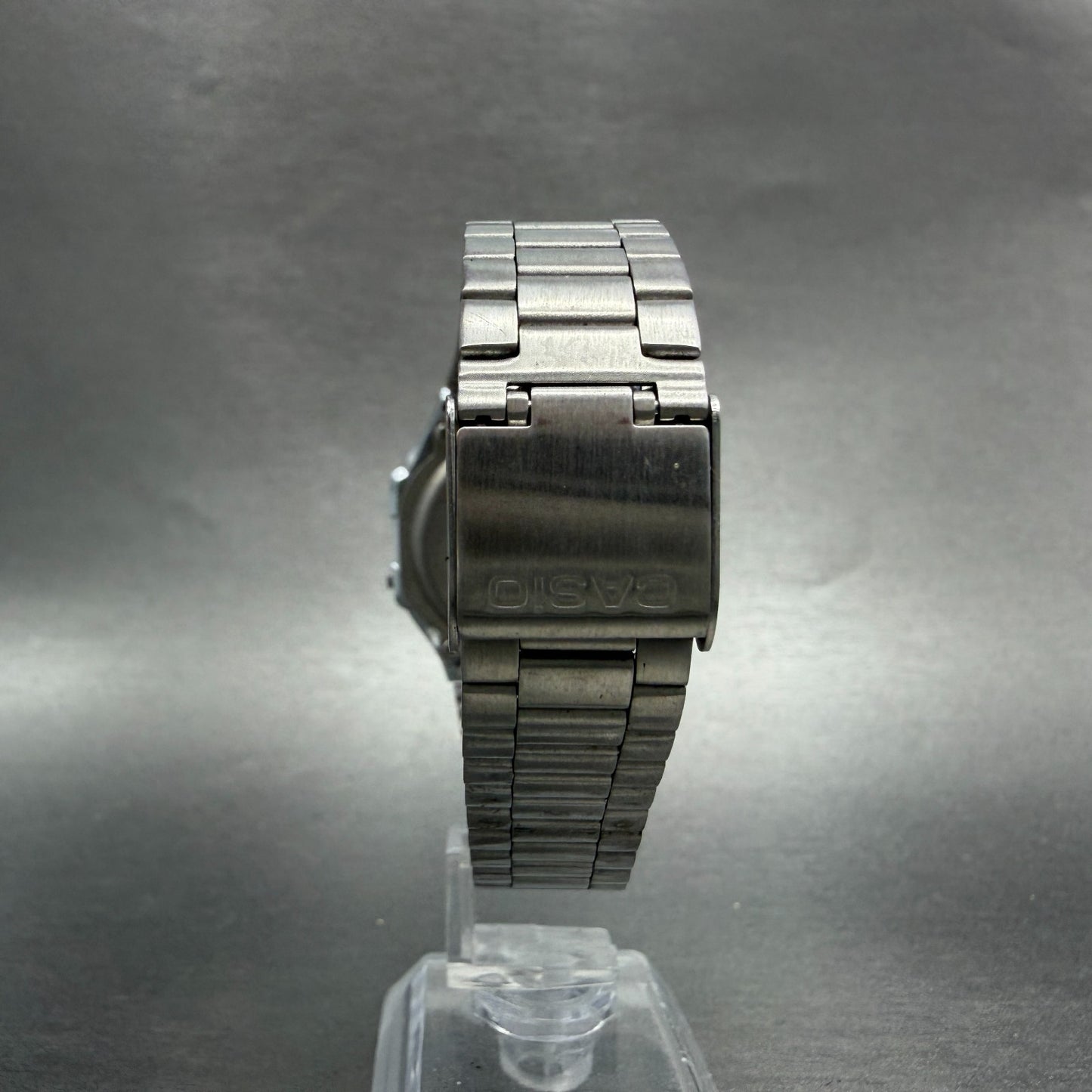Casio A168 Illuminator Watch Men 36mm Digital Silver Tone Alarm Chrono New BattP7