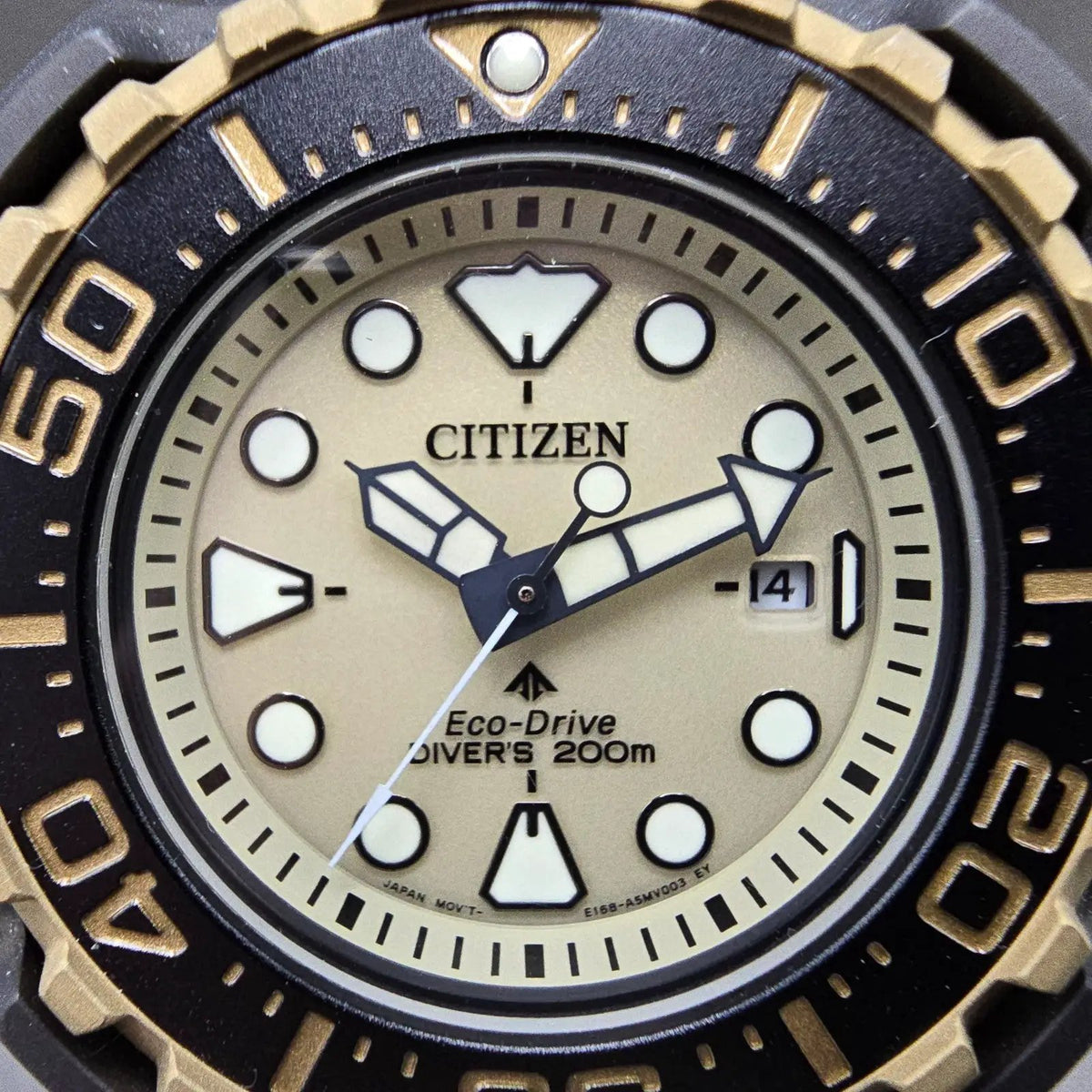 Citizen Promaster Marine Eco-Drive Watch Men 48mm Brown Dial Titanium Works3