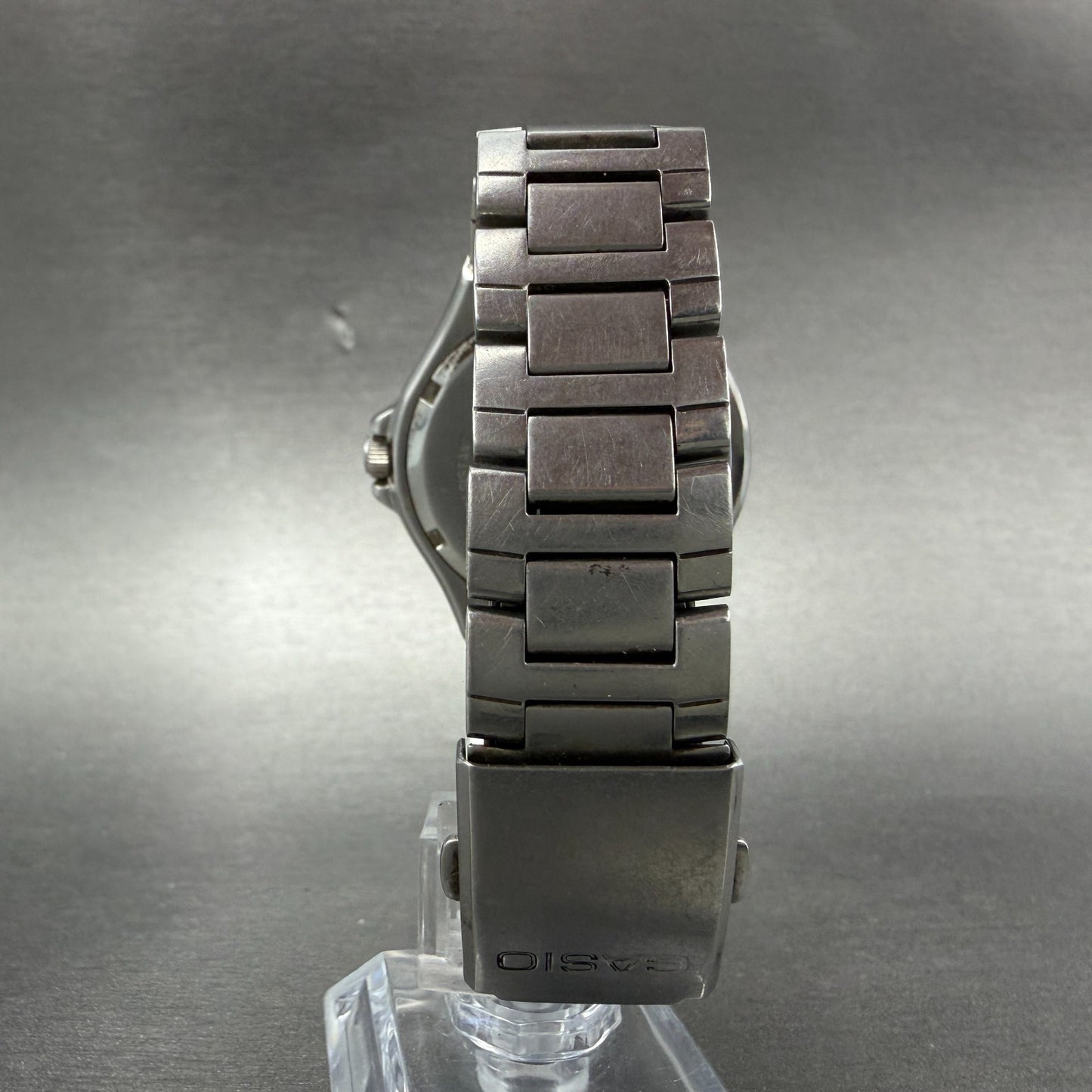 Casio Watch Men 38mm Silver Dial Silver Tone Daydate MTP-1228DJ New Battery7