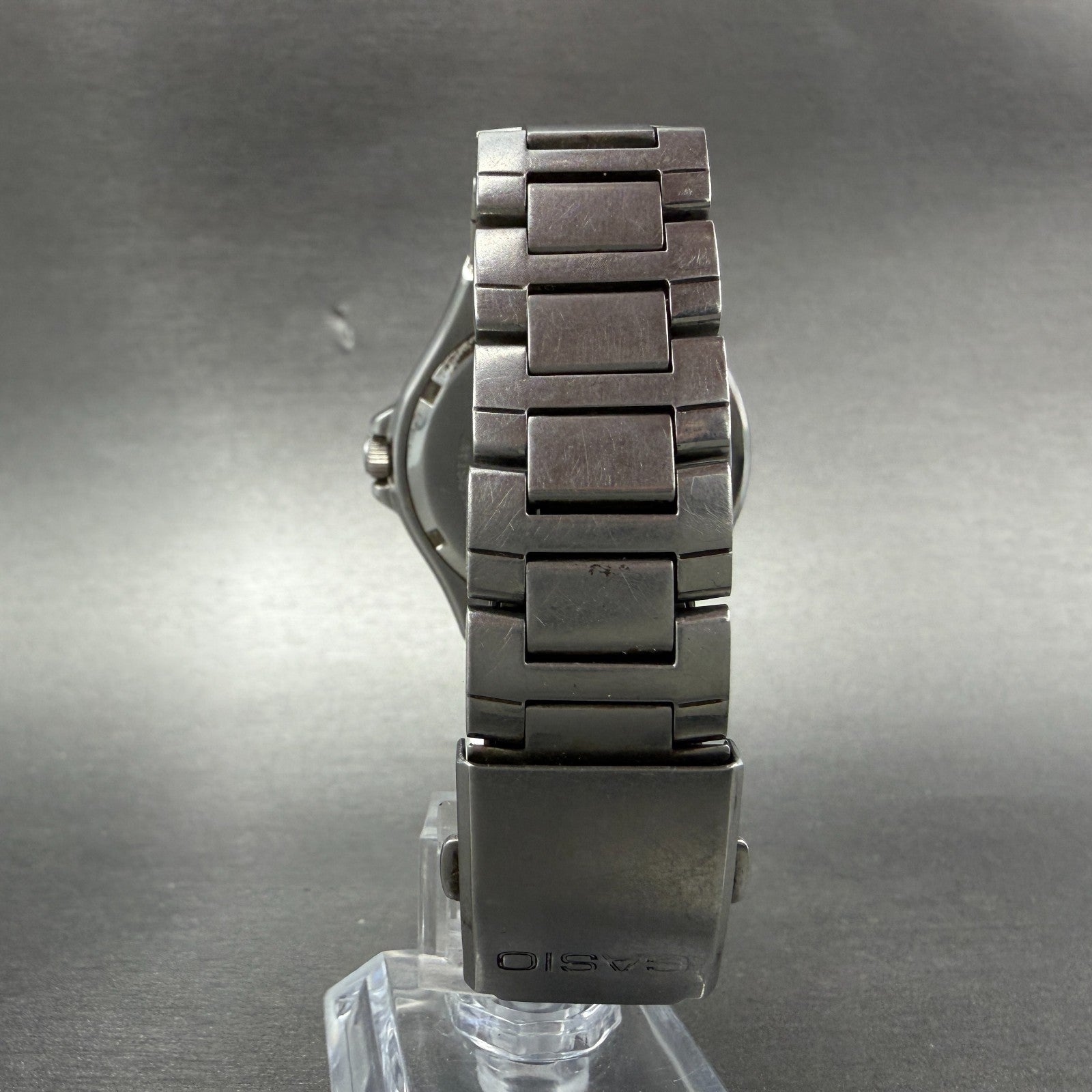 Casio Watch Men 38mm Silver Dial Silver Tone Daydate MTP-1228DJ New Battery7