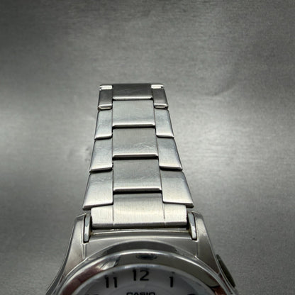 Casio Wave Ceptor Watch Men 42mm White Dial Steel Solar Analog Digital PARTS5