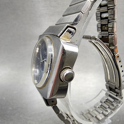 Seiko Automatic Watch Women 27mm Blue Dial Silver Tone Date 22050401 PARTS3