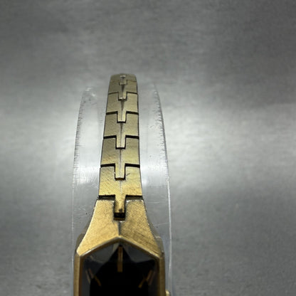 Seiko Watch Women 13mm Black Dial Gold Tone 13205339 New Battery VTG4