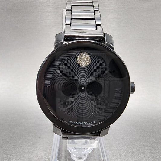 Movado Bold Evolution 2.0 Watch Women Black Dial Black Ceramic Round 3601235