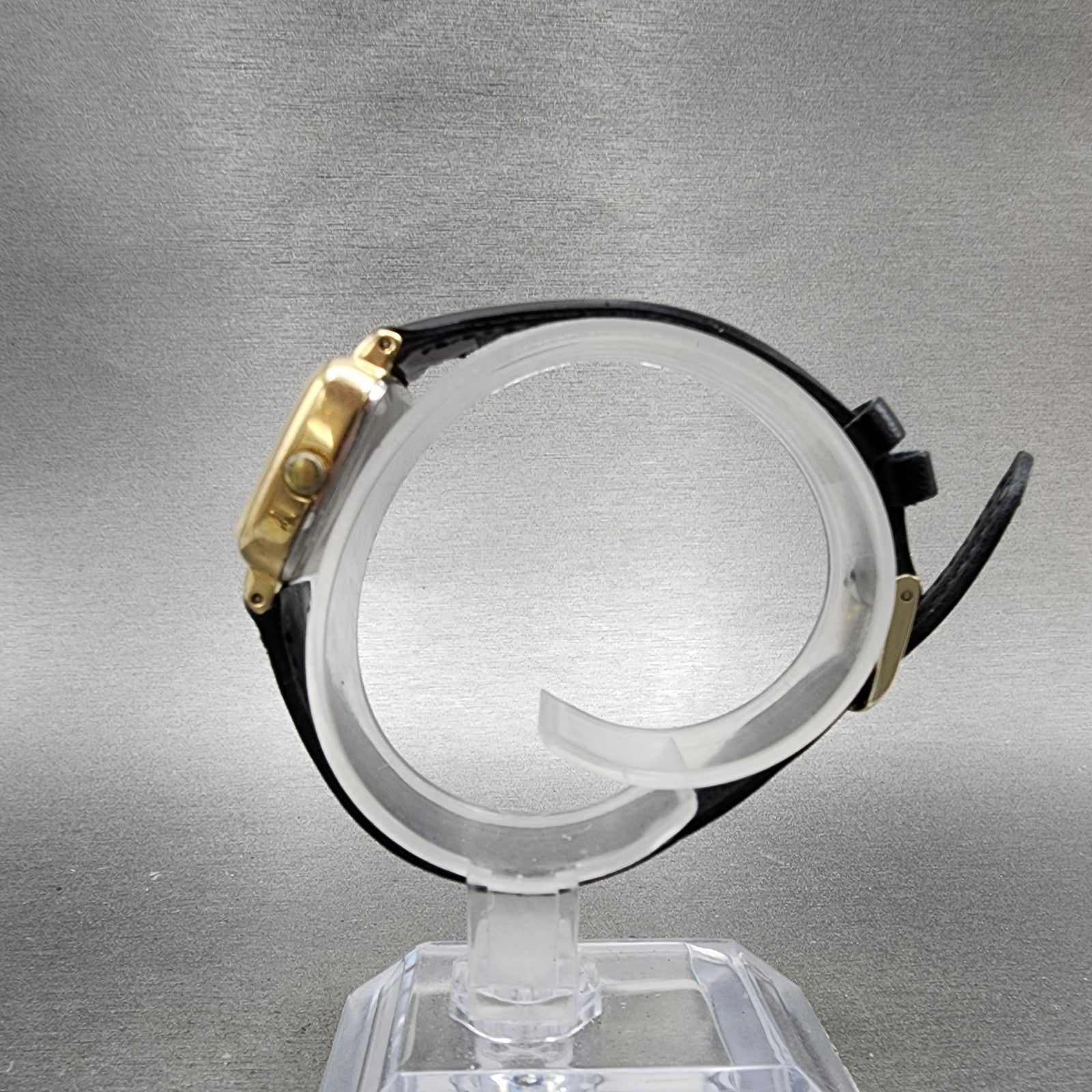 Citizen CQ Watch Women 22mm Champagne Dial Gold Tone Rectangle New Battery VTG6