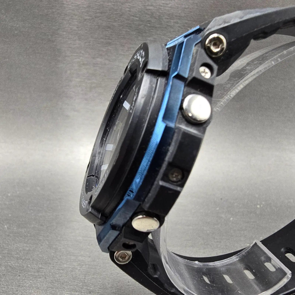Casio G-Shock GST-S300G Watch Men 49mm Digital Black Blue Alarm Chrono Solar2