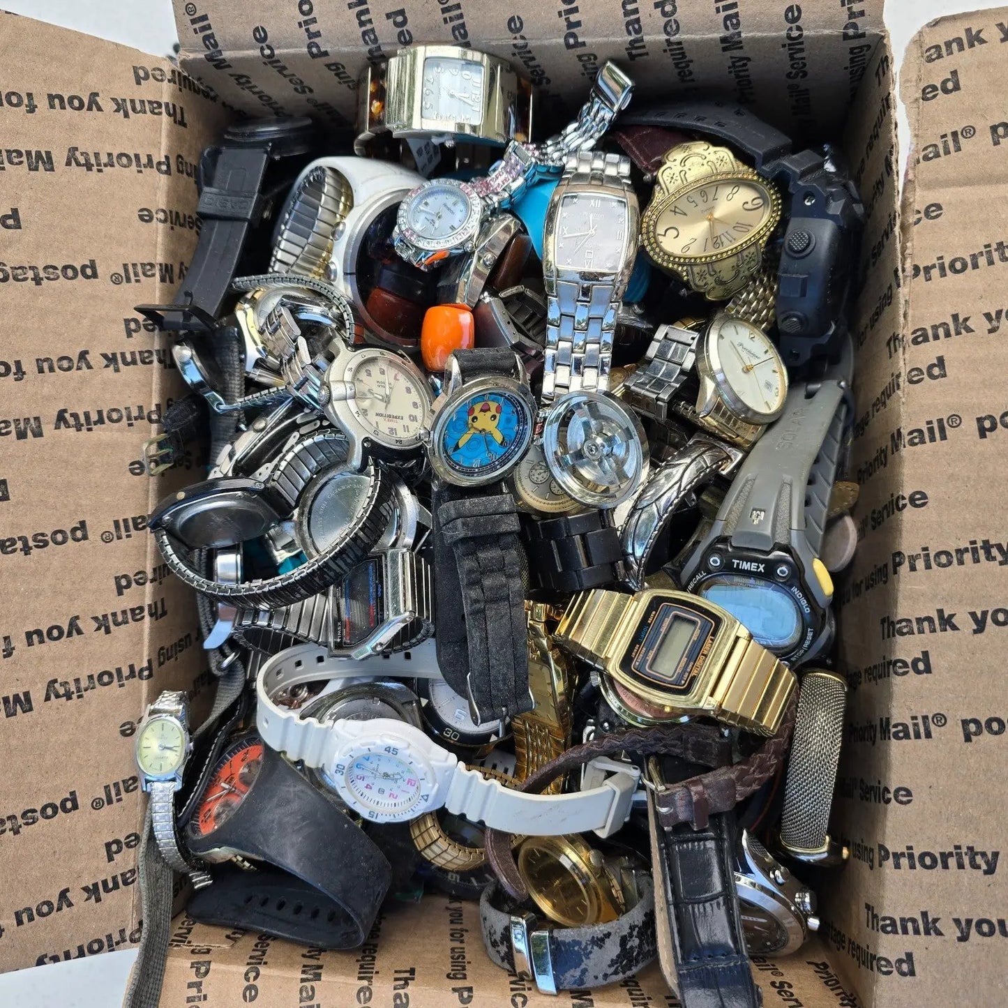Watch Lot Men Women Invicta Casio Guess Fossil Wenger 15.8 LB VTG Modern PARTS0