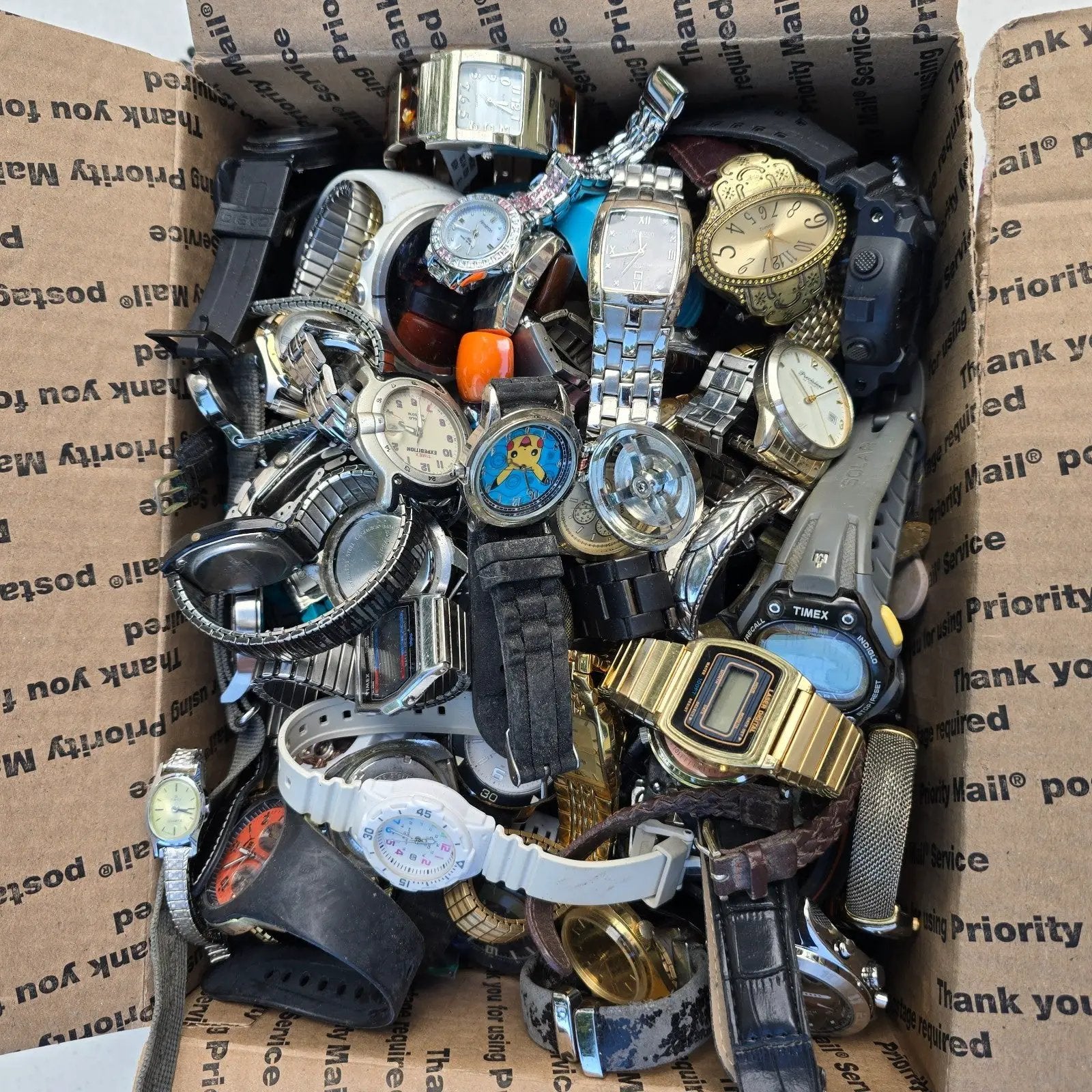 Watch Lot Men Women Invicta Casio Guess Fossil Wenger 15.8 LB VTG Modern PARTS0