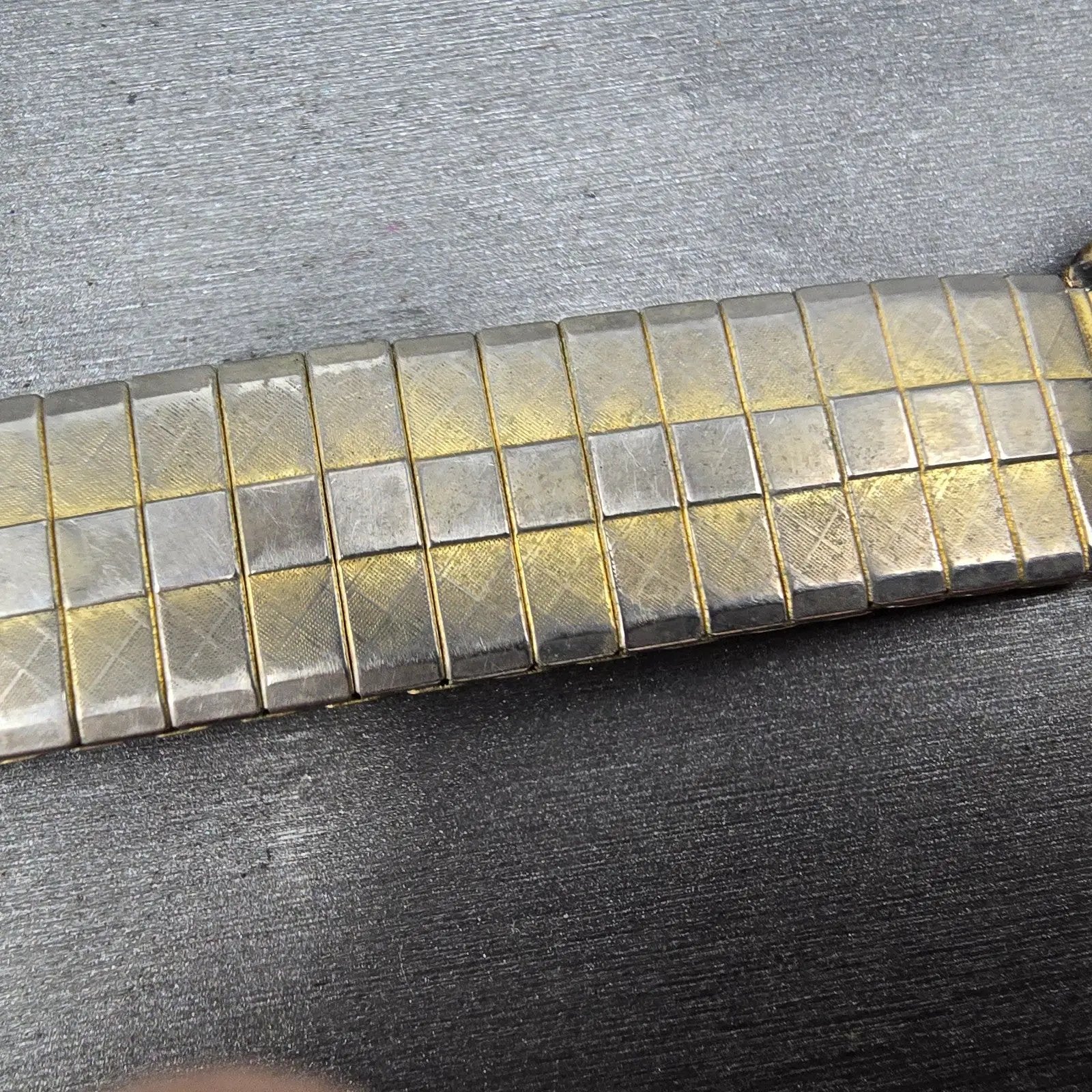 Navajo Watch band tips 18mm 1/20 12K Gold Filled B Red Blue Stones Vintage3
