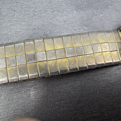 Navajo Watch band tips 18mm 1/20 12K Gold Filled B Red Blue Stones Vintage3
