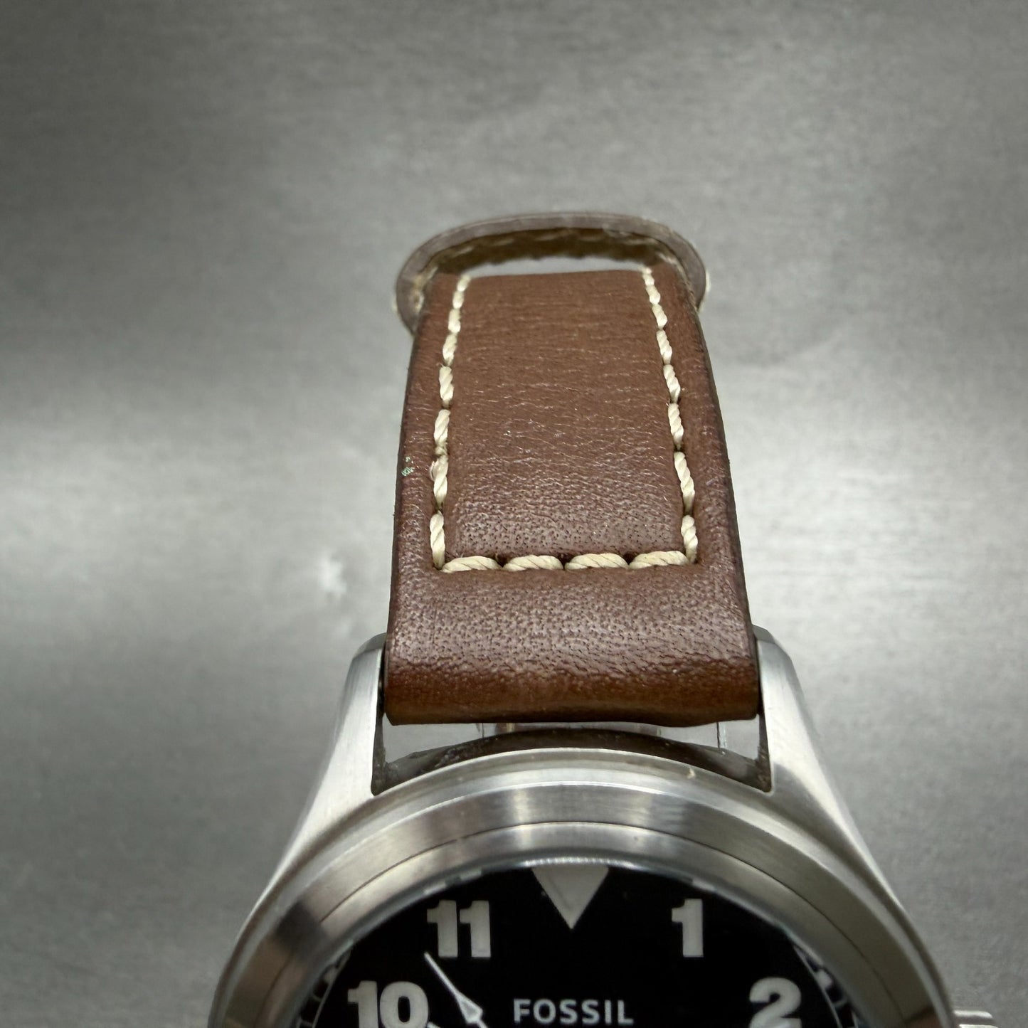 Fossil Defender Watch Men 40mm Blue Dial Steel Date Round DEC1002 New battery4