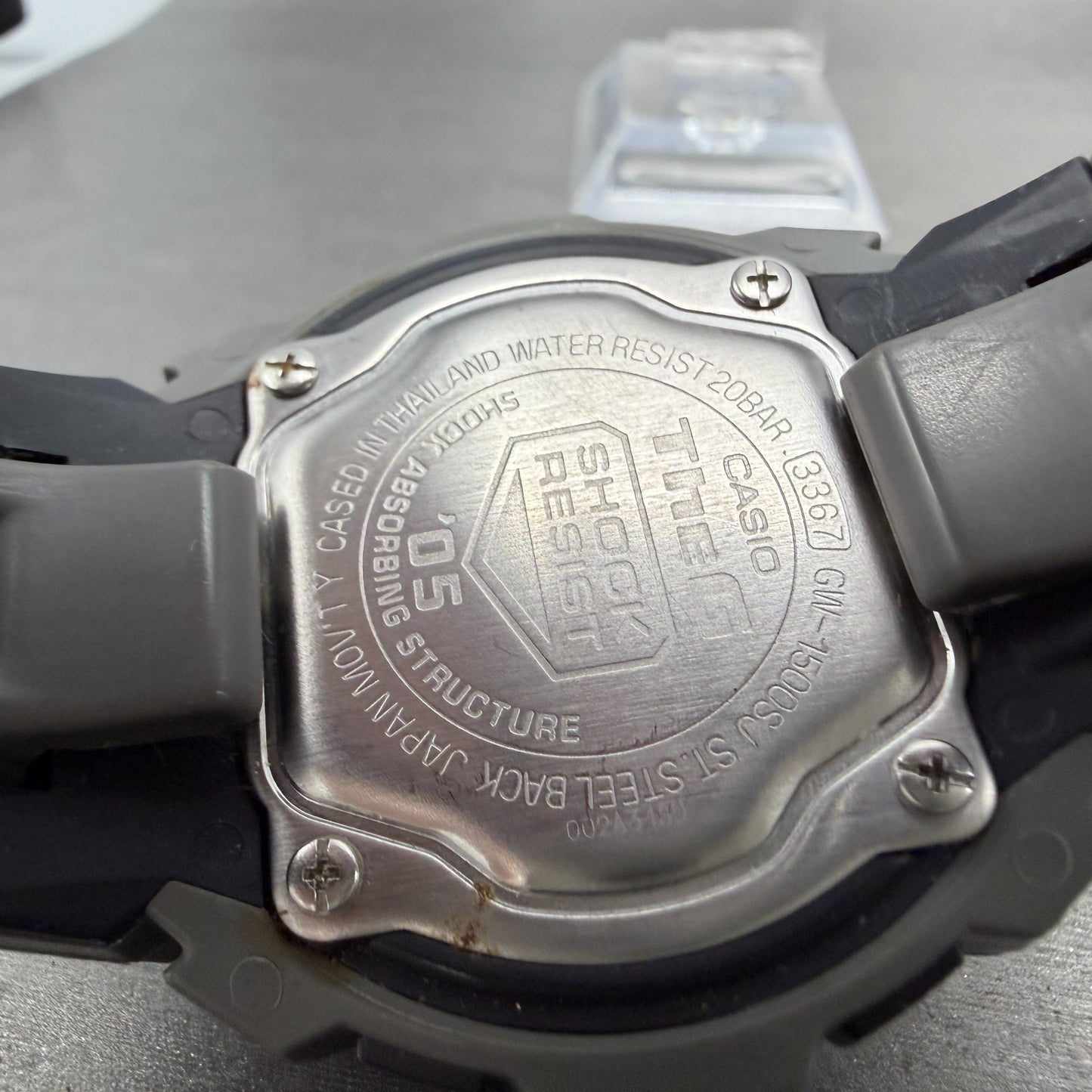 Casio G-Shock GW-1500SJ Watch Men 48mm Gray Analog Digital Alarm Chrono Runs9