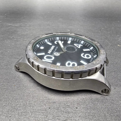 Nixon 51-30 Watch Men 51mm Black Dial Steel Round Tide Round PARTS4