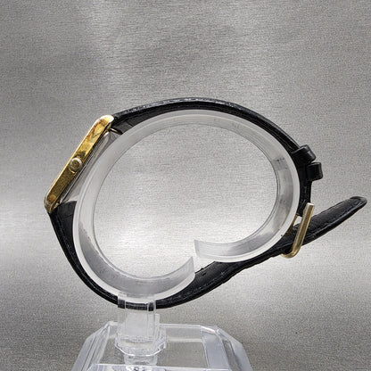 Seiko Tank Watch Men 24mm Champagne Dial Gold Tone 54205460 New Battery6