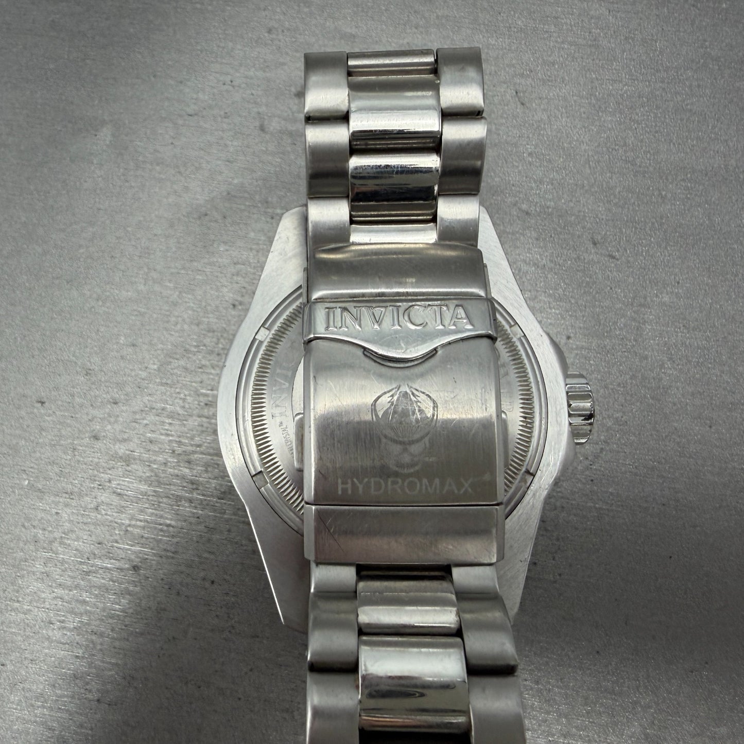Invicta Reserve Hydromax GMT Watch Men 52mm Silver Dial Steel Date Round New Bat6