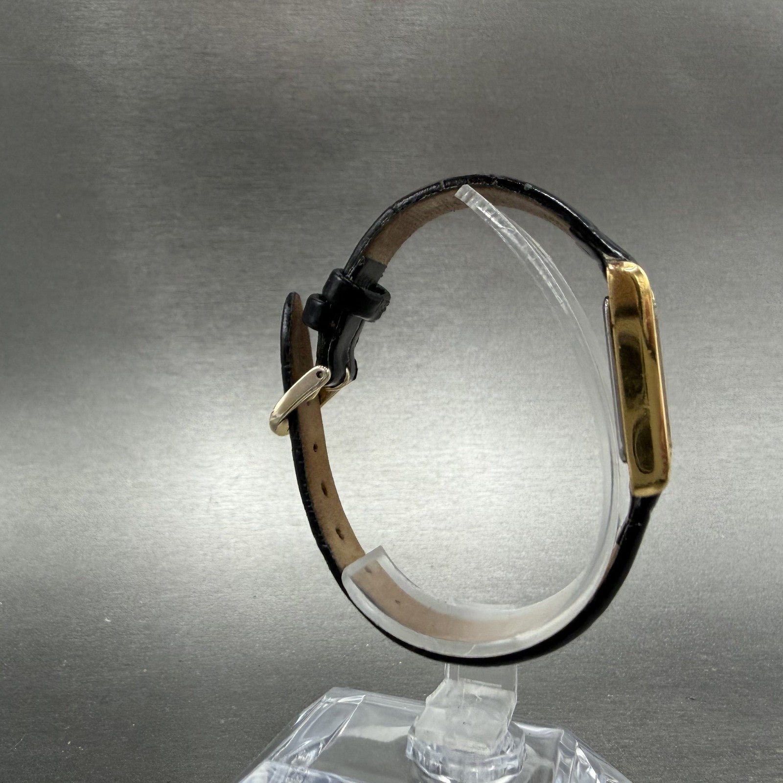 Seiko tank Watch Women 18mm White Dial Gold Tone Rectangle 1N01-0LK0 New Battery8