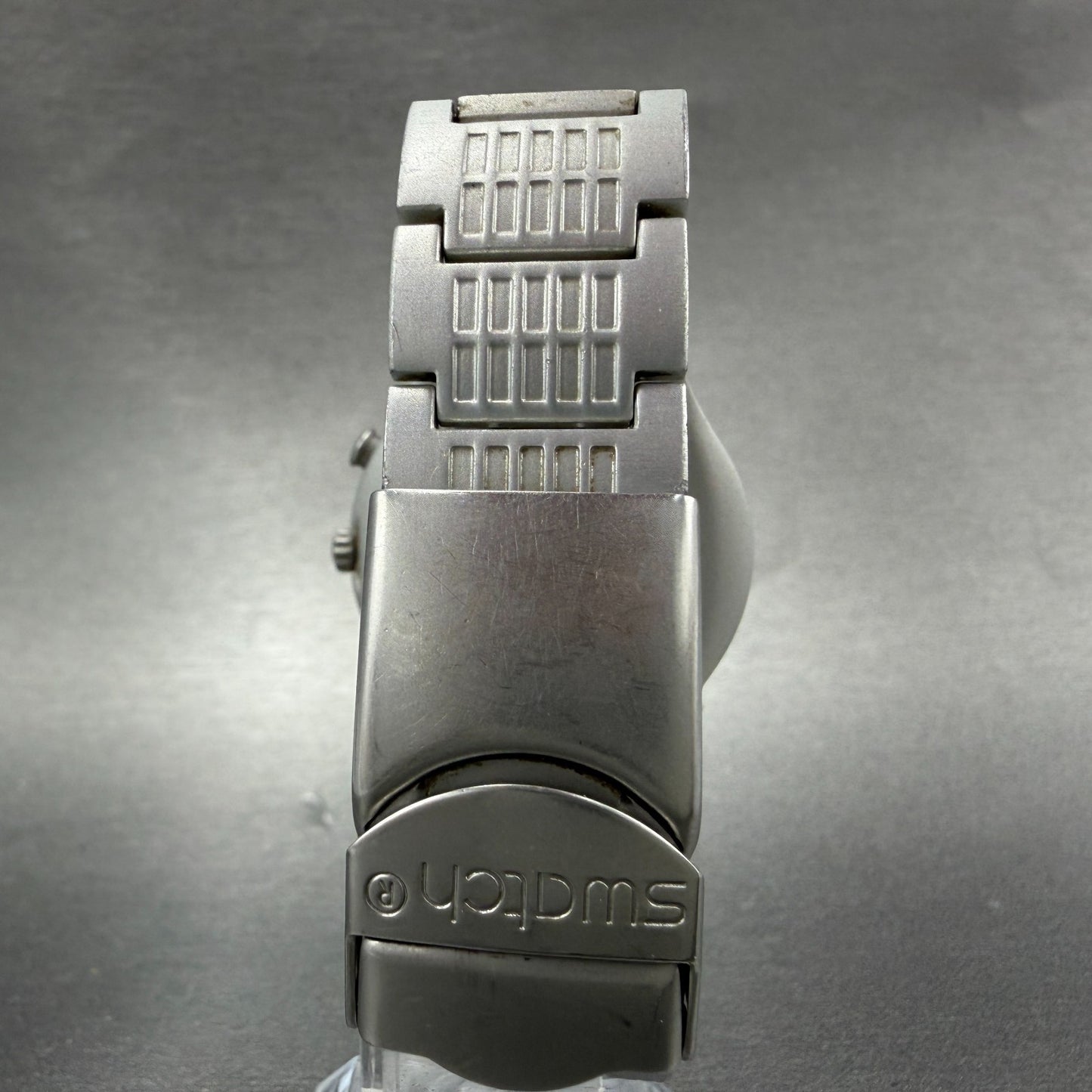 Swatch irony Beam in The Night Watch Unisex 37mm Blue Dial Silver READ!!! NewBat7