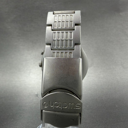 Swatch irony Beam in The Night Watch Unisex 37mm Blue Dial Silver READ!!! NewBat7
