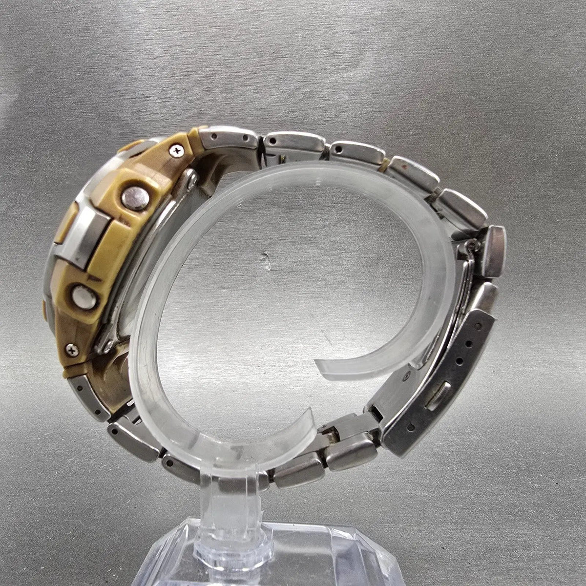 Casio G-Shock G-200 Watch Men 47mm Brown Silver Alarm Chronograph New battery6