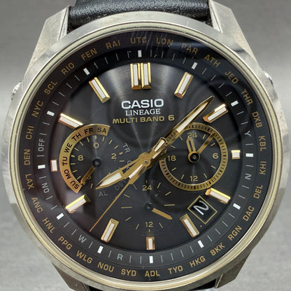 Casio Lineage LIW-M610TDS Watch Men 42mm Black Dial Titanium Date Solar Runs1