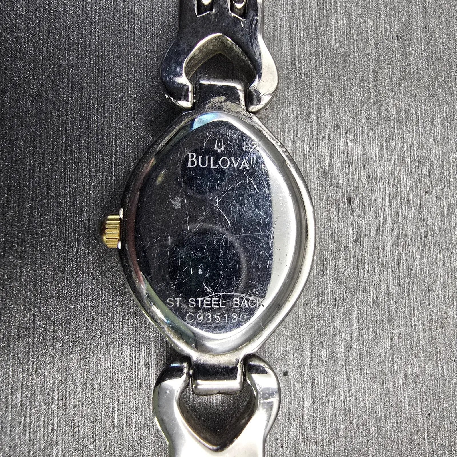 Bulova Caravelle Watch Women 18mm White Dial Silver Tone Gemmed 45L96 New Batt10