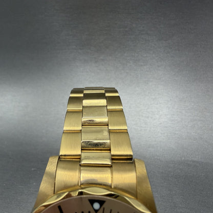 Invicta Dive Watch Men 43mm Champagne Dial Gold Tone Date Round 15032 New Batt4