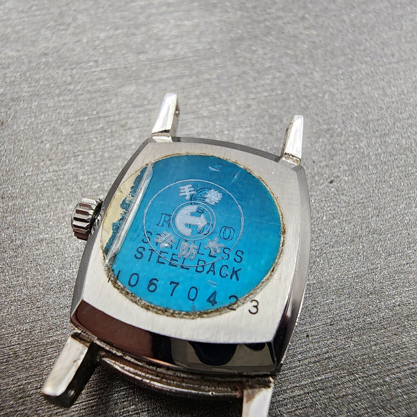Rado Silky Tank Watch Women 18mm Silver Dial Steel Rectangle Manual Wind PARTS8