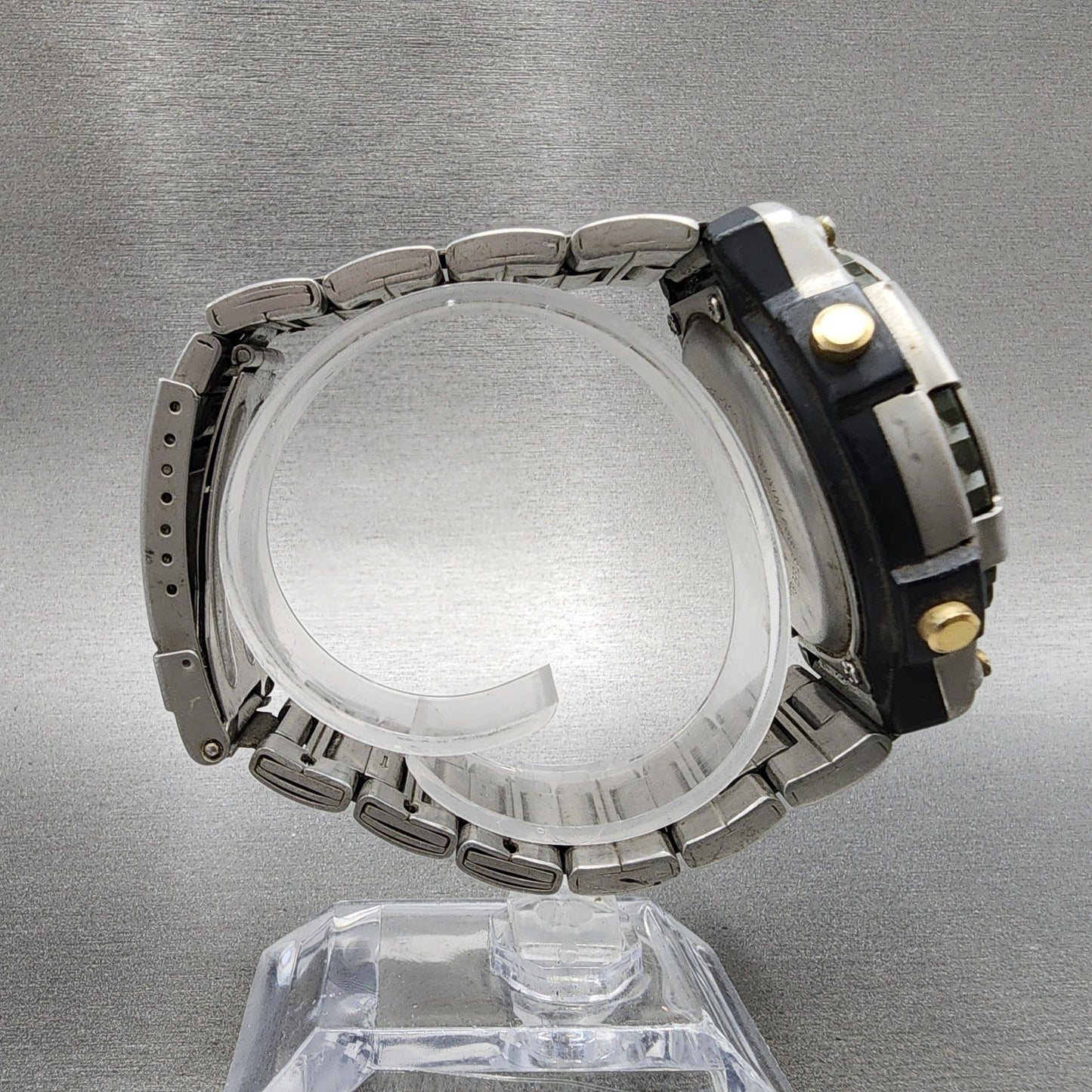 Casio Duro 200 DRO211 Watch Men 44mm Blue Dial Silver Analog Digital PARTS9