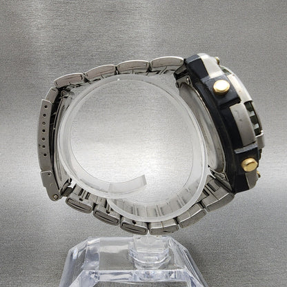 Casio Duro 200 DRO211 Watch Men 44mm Blue Dial Silver Analog Digital PARTS9
