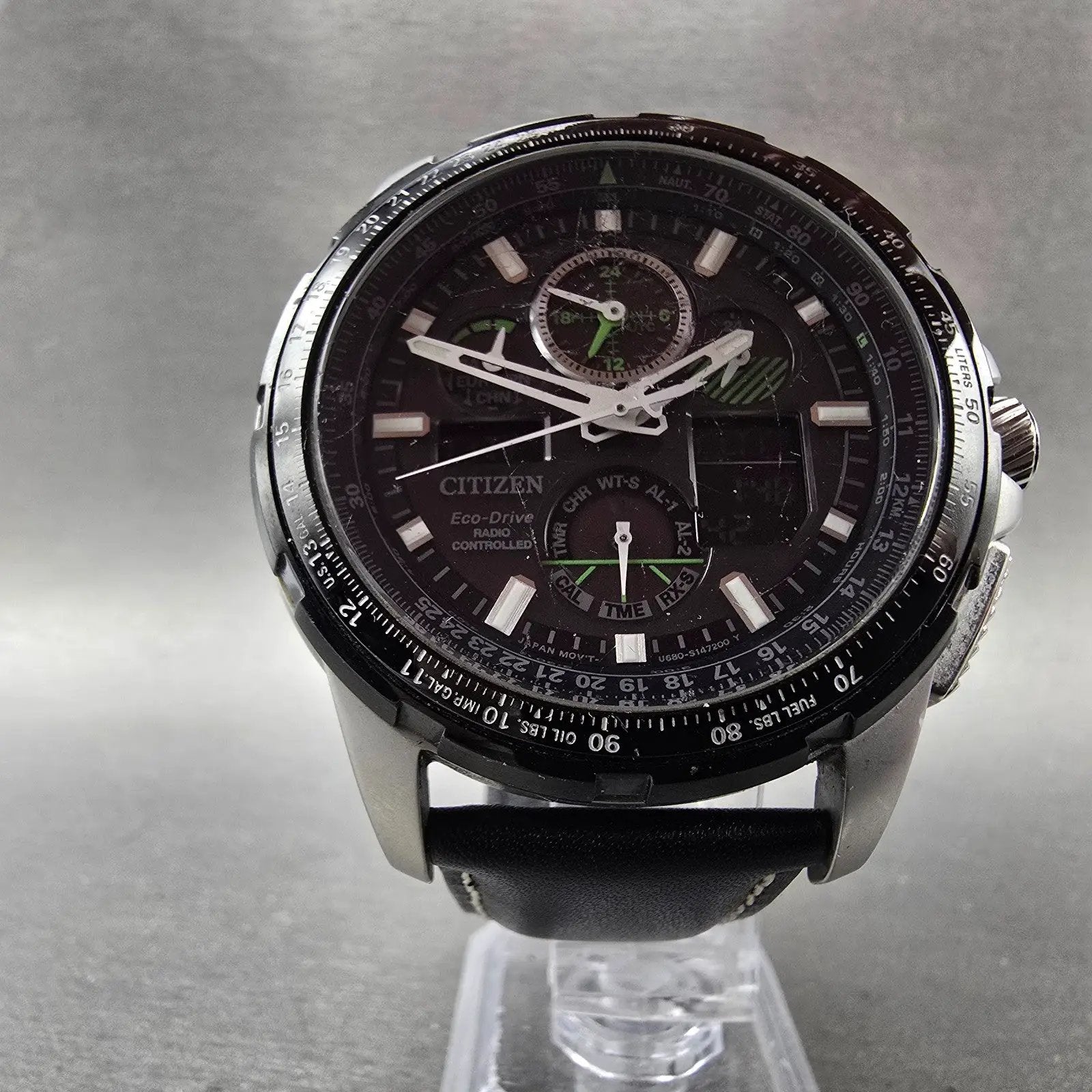 Citizen Promaster Skyhawk Watch Men 47mm Black Dial Steel A-T JY8051-08E Works6