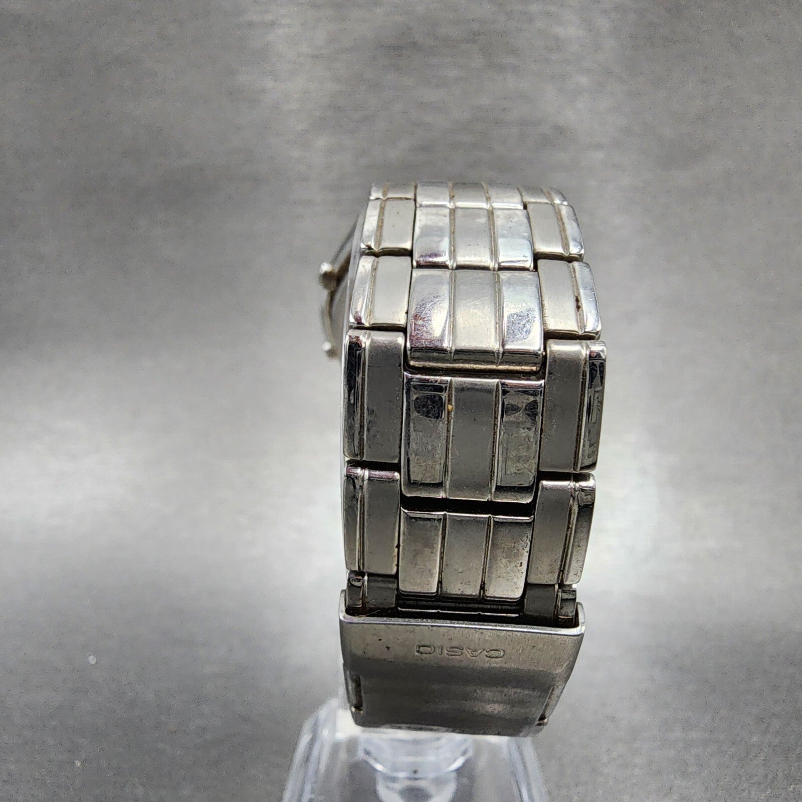 Casio Lineage Watch Men 38mm Gray Dial Steel Analog Digital Solar LCWM200 Works8