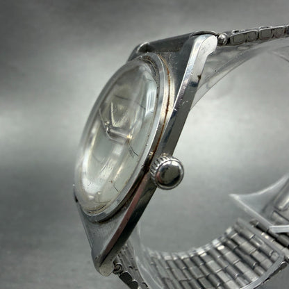 Seiko Skyliner Watch Men 32mm Silver Dial Silver Tone Manual 6220-7080 PARTS VTG3